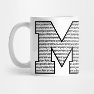 M Black Mug